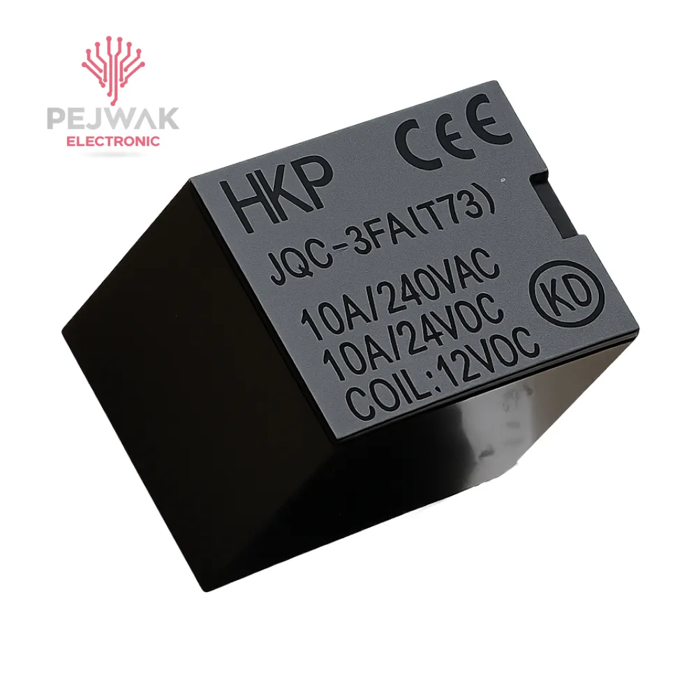 رله ۱۲ ولت ۱۰ آمپر ۵ پین مدل QC-3FA برند HKP